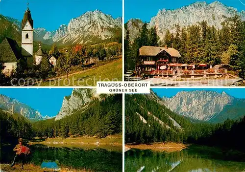 AK / Ansichtskarte Tragoess Oberort Gruener See Gasthof Pension Seehof Tragoess