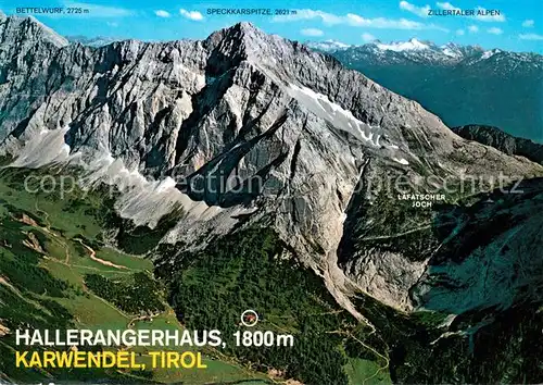 AK / Ansichtskarte Hinterriss_Tirol Hallerangerhaus Karwendel Bettelwurf Speckkarspitze Zillertaler Alpen Alpengasthof Eng Hinterriss Tirol