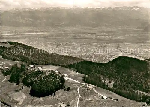 AK / Ansichtskarte Oberegg_IR Fliegeraufnahme mit Kurhaus Pension Alpenhof Oberegg_IR