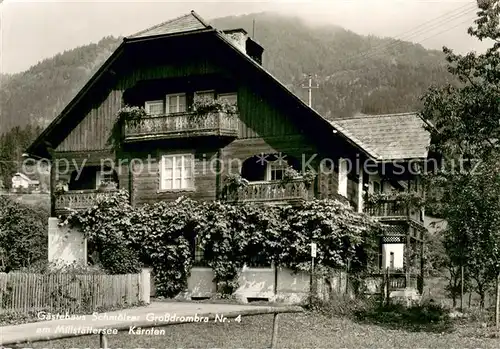 AK / Ansichtskarte Millstaettersee Gaestehaus Schmoelzer Grossdrombra Millstaettersee