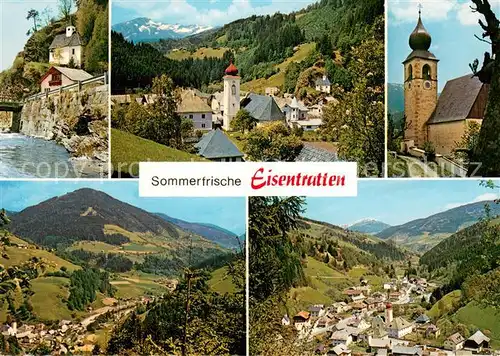 AK / Ansichtskarte Eisentratten_Krems_Kaernten Ortsmotive Panorama Kirchen Eisentratten_Krems