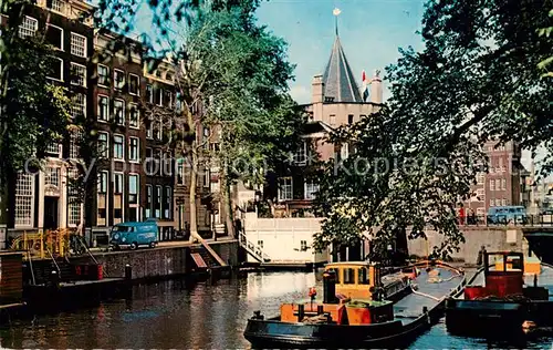 AK / Ansichtskarte Oud_Amsterdam Geldersekade met Schreierstoren Oud_Amsterdam
