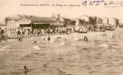 AK / Ansichtskarte Palavas les Flots_Herault La plage et le Kursaal Palavas les Flots_Herault