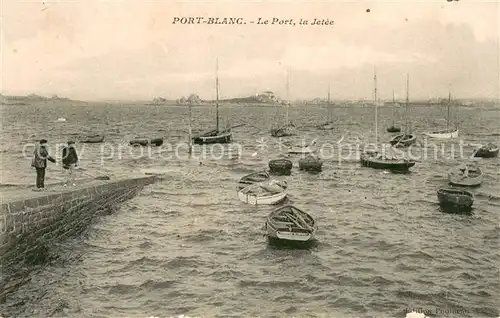 AK / Ansichtskarte Port_Blanc Le port et la jetee Port_Blanc