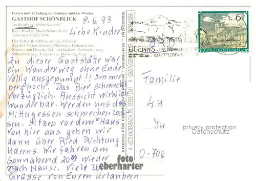 AK / Ansichtskarte Kempten_Allgaeu Gasthof Schoenblick am Riedberg Kempten Allgaeu