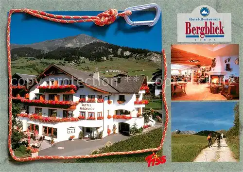 AK / Ansichtskarte Fiss_Tirol Hotel Restaurant Bergblick Gastraum Radweg Fiss_Tirol