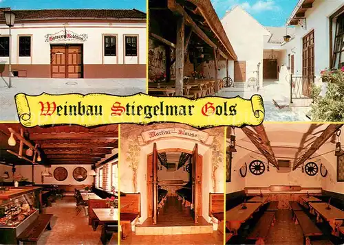 AK / Ansichtskarte Gols Golser Reblaus Heuriger Gastraeume Martini Klause Gols