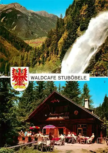 AK / Ansichtskarte Umhausen_Tirol Stuibenfall Waldcafe Stuboebele Terrasse Umhausen Tirol