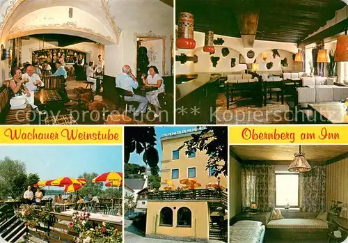AK / Ansichtskarte Obernberg_Inn Wachauer Weinstube Appartements Innviertler Jause Terrasse Zimmer Obernberg Inn