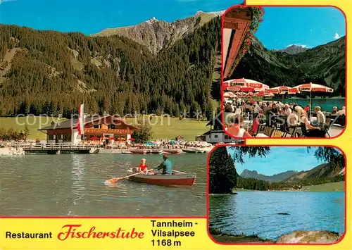 AK / Ansichtskarte Tannheim_Tirol Restaurant Fischerstube Terrasse  Vilsalpsee Tannheim Tirol