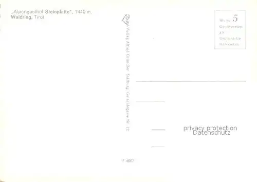 AK / Ansichtskarte Waidring_Tirol Alpengasthof Steinplatte Panorama Waidring Tirol