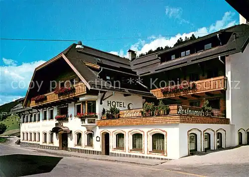 AK / Ansichtskarte Sexten_Sesto_Suedtirol Hotel Mondschein Kaffee Restaurant Sexten_Sesto_Suedtirol