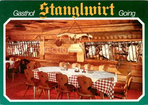 AK / Ansichtskarte Going_Wilden_Kaiser_Tirol Gasthof Stanglwirt Gaststube Going_Wilden_Kaiser_Tirol