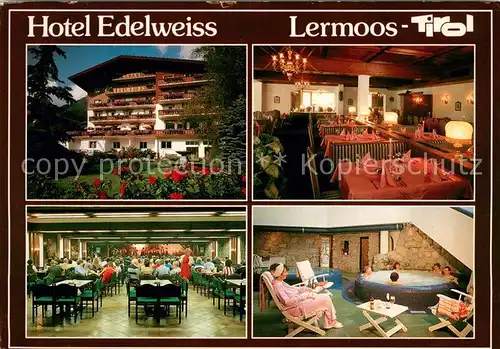 AK / Ansichtskarte Lermoos_Tirol Hotel Edelweiss Appartement Hotel Sonnalm Gastraeume Whirlpool Lermoos Tirol