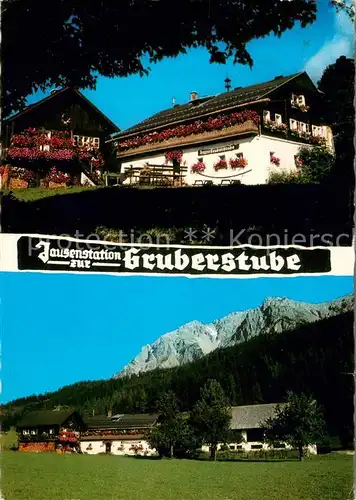 AK / Ansichtskarte Ramsau_Dachstein_Steiermark Jausenstation zur Gruberstube Panorama Ramsau_Dachstein