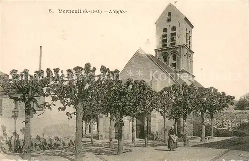 AK / Ansichtskarte Verneuil sur Seine Eglise Verneuil sur Seine