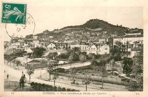 AK / Ansichtskarte Hyeres_les_Palmiers Vue generale prise du casino Hyeres_les_Palmiers