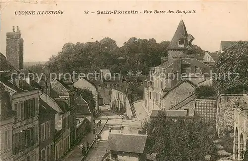 AK / Ansichtskarte Saint Florentin_Yonne Rue Basse des Remparts Saint Florentin Yonne