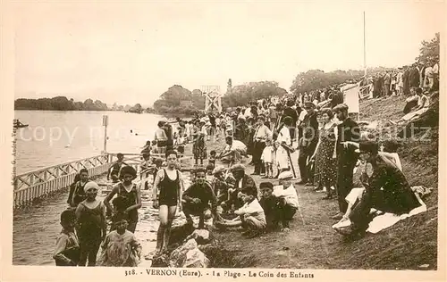 AK / Ansichtskarte Vernon_Eure La plage Vernon Eure