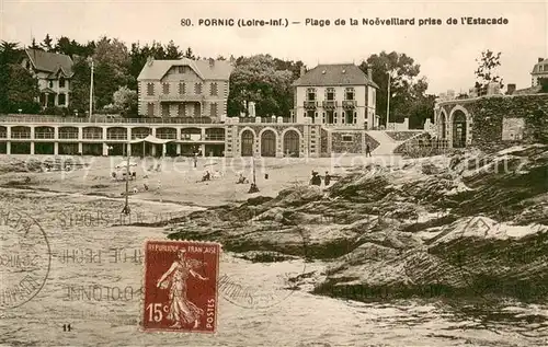AK / Ansichtskarte Pornic Plage de la Noeveillard prise de l Estacade Pornic