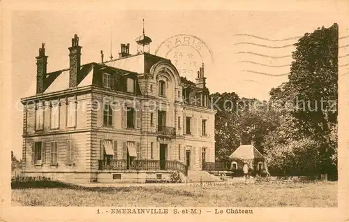 AK / Ansichtskarte Emerainville Chateau Emerainville