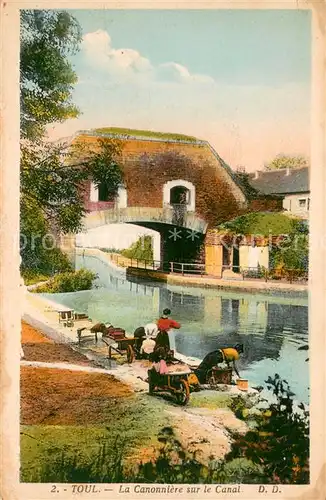 AK / Ansichtskarte Toul_Meurthe et Moselle_Lothringen La Canonniere sur le Canal Toul_Meurthe et Moselle