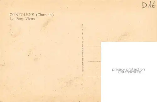 AK / Ansichtskarte Confolens Pont vieux Confolens