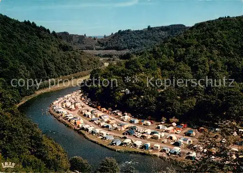 AK / Ansichtskarte Bouillon_sur_Semois Camping am Fluss Bouillon_sur_Semois