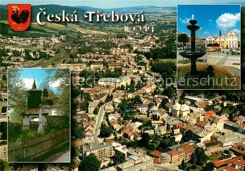 AK / Ansichtskarte Ceska_Trebova Fliegeraufnahme Kirche  Ceska Trebova