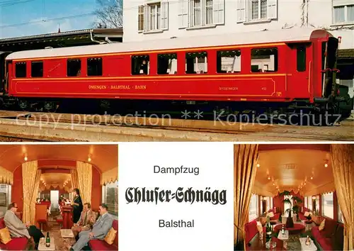 AK / Ansichtskarte Balsthal Dampfzug Chluser Schn?gg zwischen Oensingen und Balsthal Balsthal