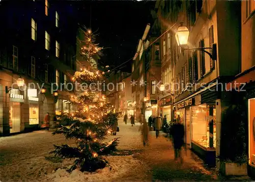 AK / Ansichtskarte St_Gallen_SG Neugasse bei Nacht St_Gallen_SG