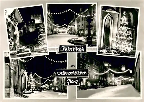 AK / Ansichtskarte Feldkirch_Vorarlberg Weihnachtspartie bei Nacht Feldkirch Vorarlberg