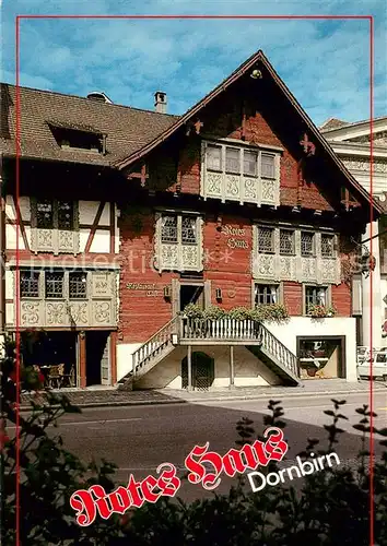 AK / Ansichtskarte Dornbirn_Vorarlberg Rotes Haus am Marktplatz Dornbirn Vorarlberg