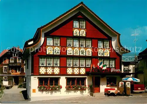 AK / Ansichtskarte Appenzell_IR Gasthaus Garni Pfauen Appenzell IR