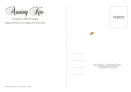 AK / Ansichtskarte Auning Gasthof Kro Gastraeume Zimmer Auning