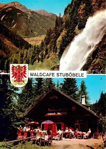 AK / Ansichtskarte Umhausen_Tirol Waldcafe Stuboebele Terrasse Umhausen Tirol