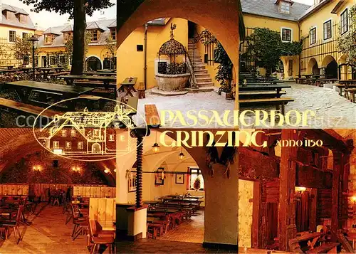 AK / Ansichtskarte Wien Passauerhof Grinzing Gastraeume Terrasse Wien