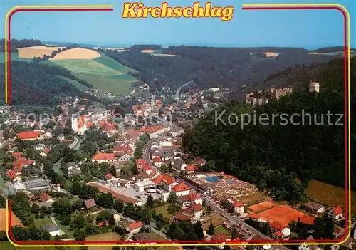 AK / Ansichtskarte Kirchschlag_Buckligen_Welt Fliegeraufnahme mit Burgruine Kirchschlag_Buckligen