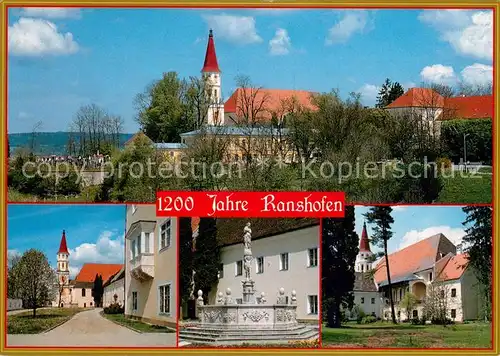 AK / Ansichtskarte Ranshofen Augustiner Chorherrenstift Details Brunnen Ranshofen