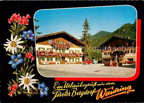 AK / Ansichtskarte Waidring_Tirol Tiroler Bergdorf Hotels Waidring Tirol