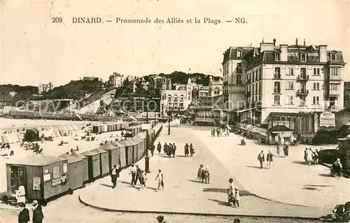 AK / Ansichtskarte Dinard_Ille_et_Vilaine_Bretagne Promenade des Allies et la plage Dinard_Ille