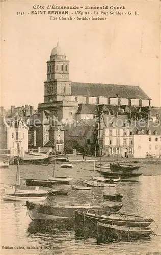AK / Ansichtskarte Saint Servan_Ille et Vilaine Eglise Port Solidor Saint Servan