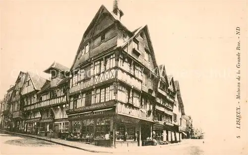 AK / Ansichtskarte Lisieux Maisons de la Grande Rue Lisieux