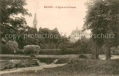 AK / Ansichtskarte Bayon Eglise et le chateau Bayon