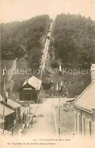 AK / Ansichtskarte Le_Mont Dore_Puy_de_Dome Funiculaire Bergbahn Le_Mont Dore_Puy_de_Dome