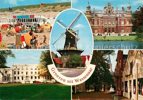 AK / Ansichtskarte Wassenaar Wassenaarse Slag Kasteel Oud Wassenaar Raadhuis Dorpsplein Molen Wassenaar