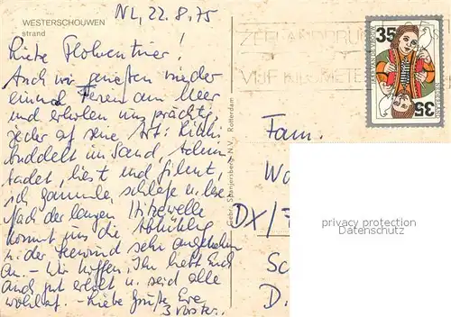 AK / Ansichtskarte Westerschouwen Strand Westerschouwen