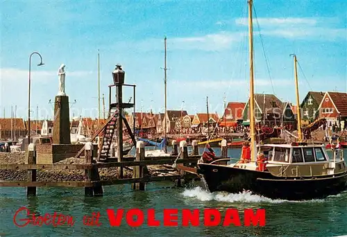 AK / Ansichtskarte Volendam Hafenpartie Volendam
