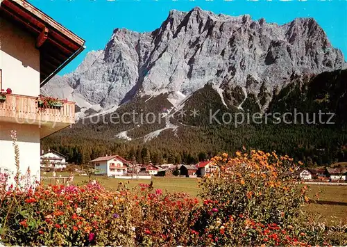 AK / Ansichtskarte Ehrwald_Tirol mit Zugspitzmassiv Ehrwald Tirol