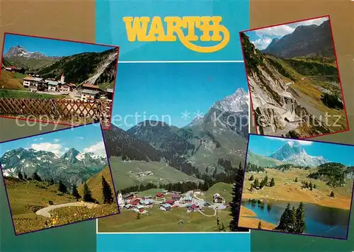 AK / Ansichtskarte Warth_Vorarlberg Teilansichten Fliegeraufnahme Warth Vorarlberg